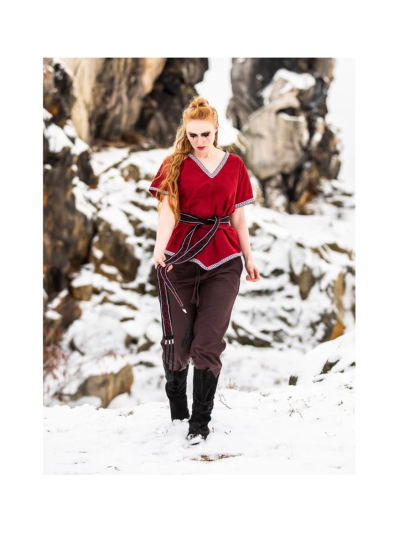 Trollfelsen Leonardo Carbone Mittelalter Gewandung Damen Tunika Matilda Rot _4_ Trollfelsen Leonardo Carbone Mittelalter Gewandung Damen Tunika Matilda Rot _4_